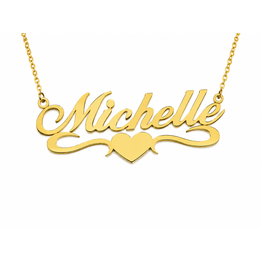 1935 name pendant detail