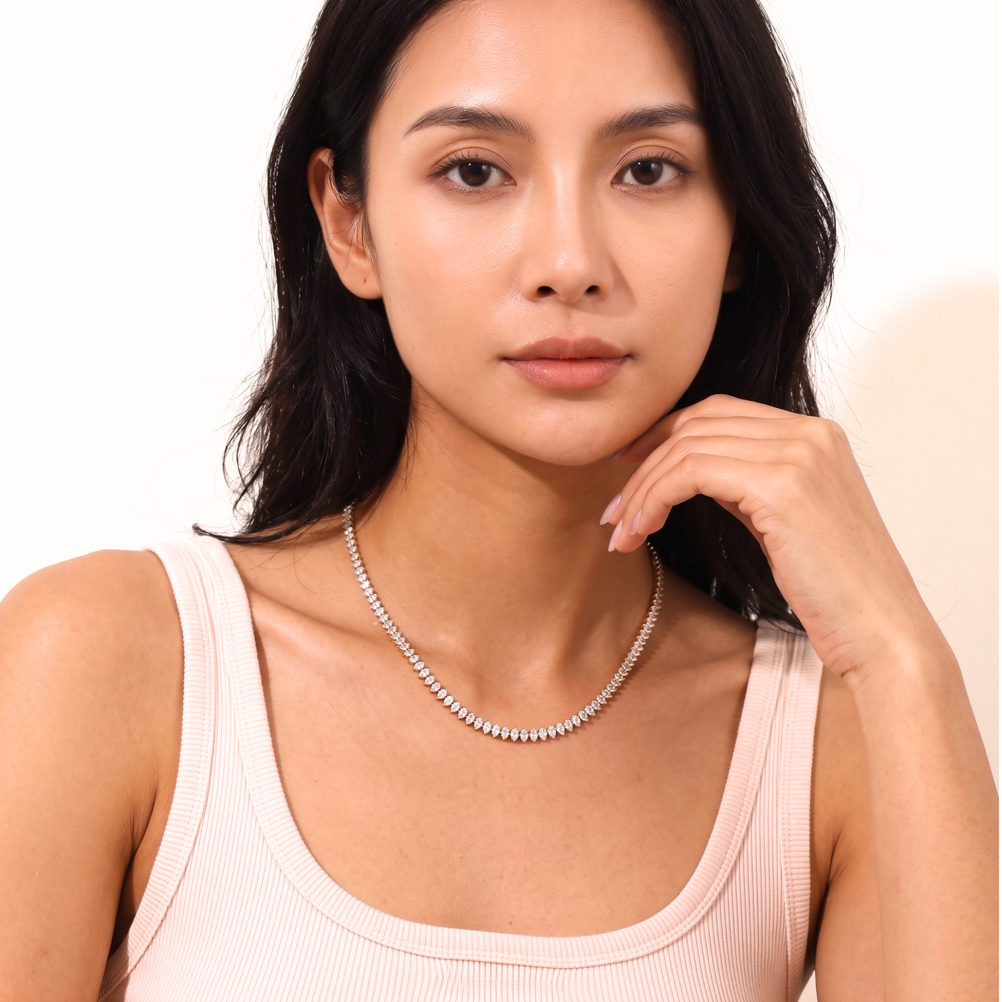 The Diamond Tennis Necklace