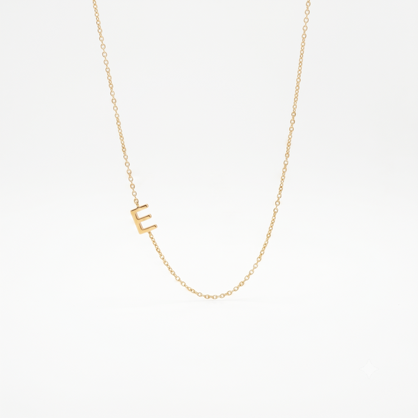 The Sideways Initial Necklace