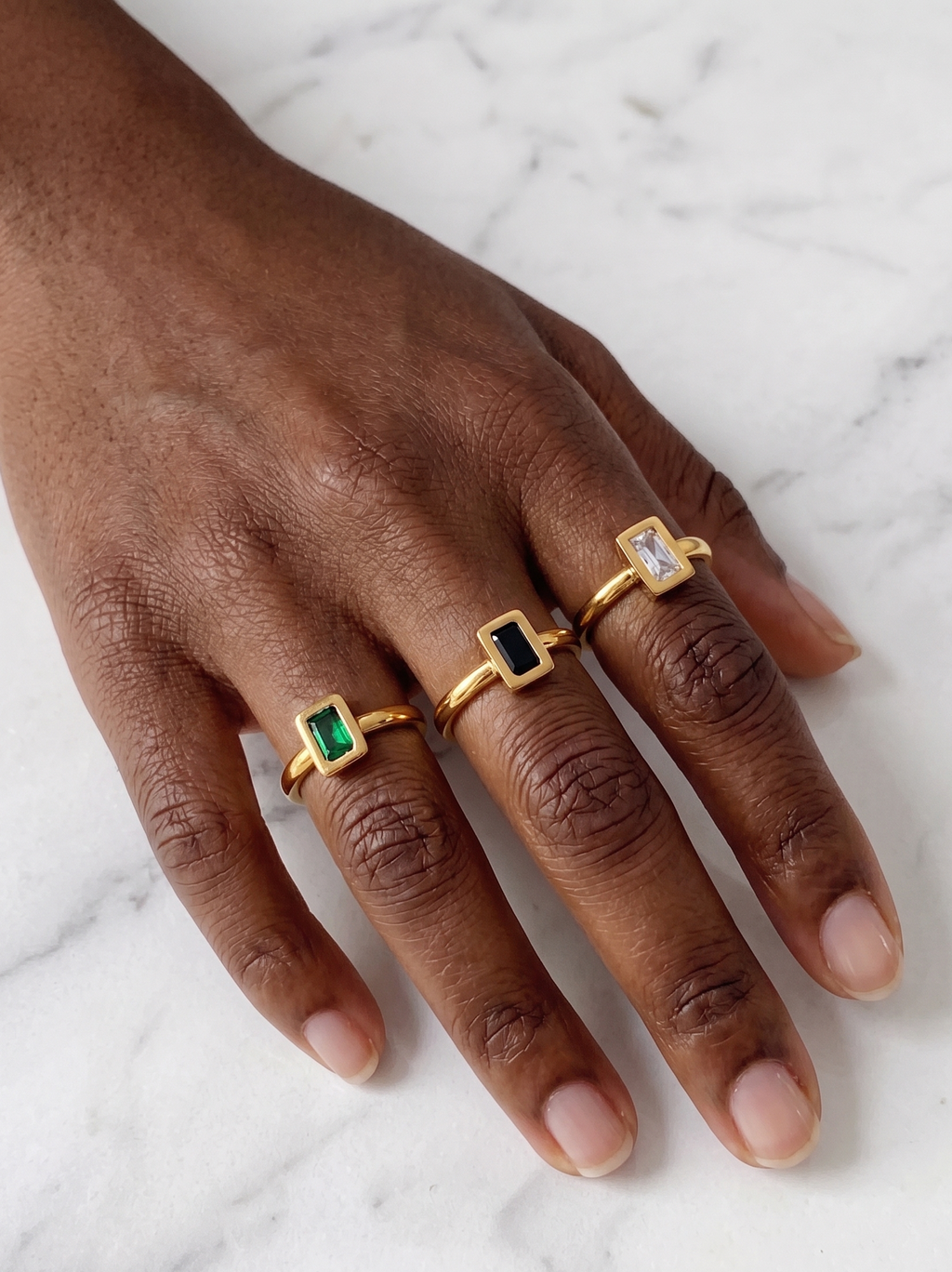 The Square Zircon Ring