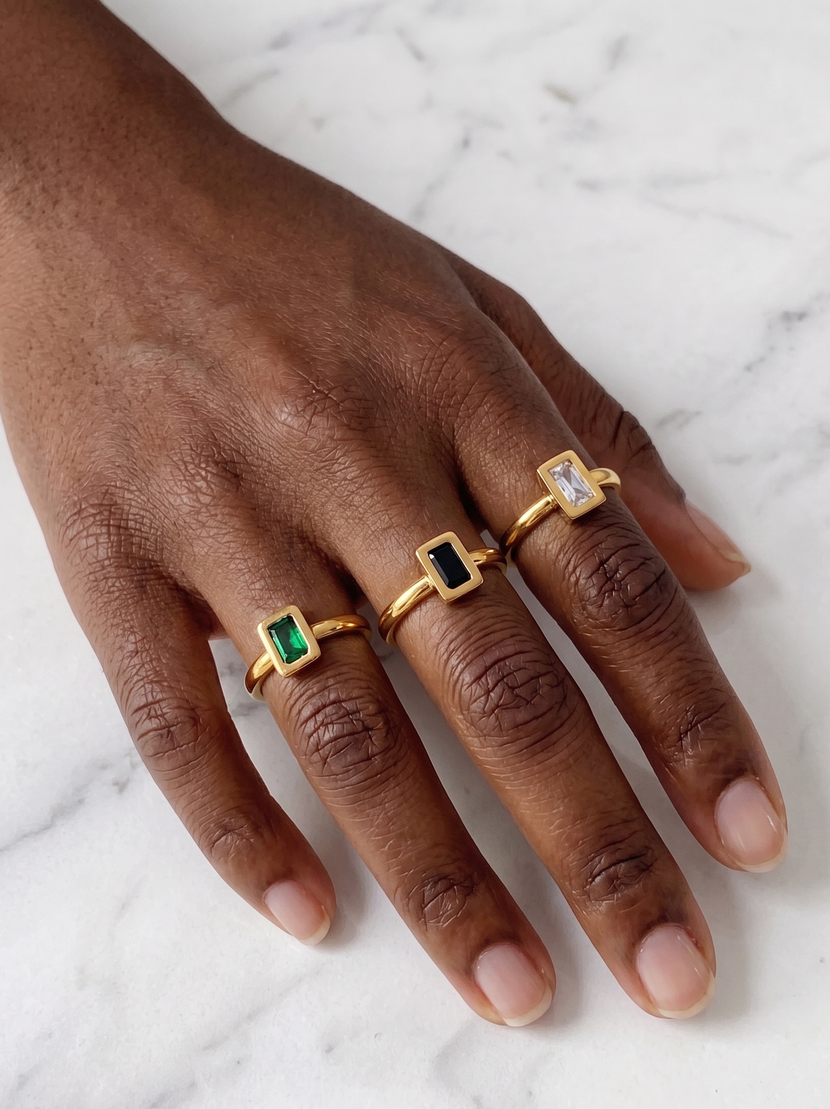 The Square Zircon Ring