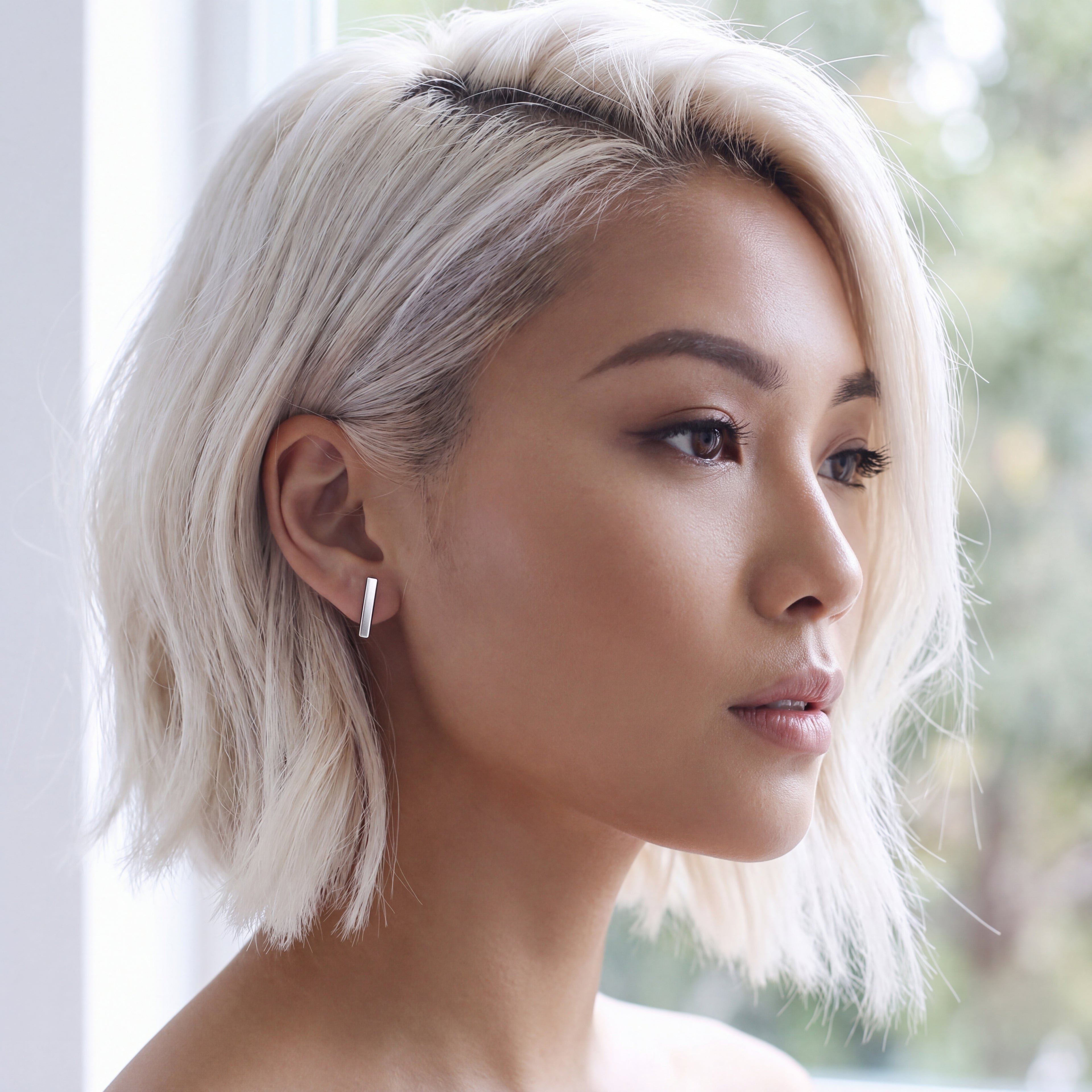 The Flat Stud Earrings