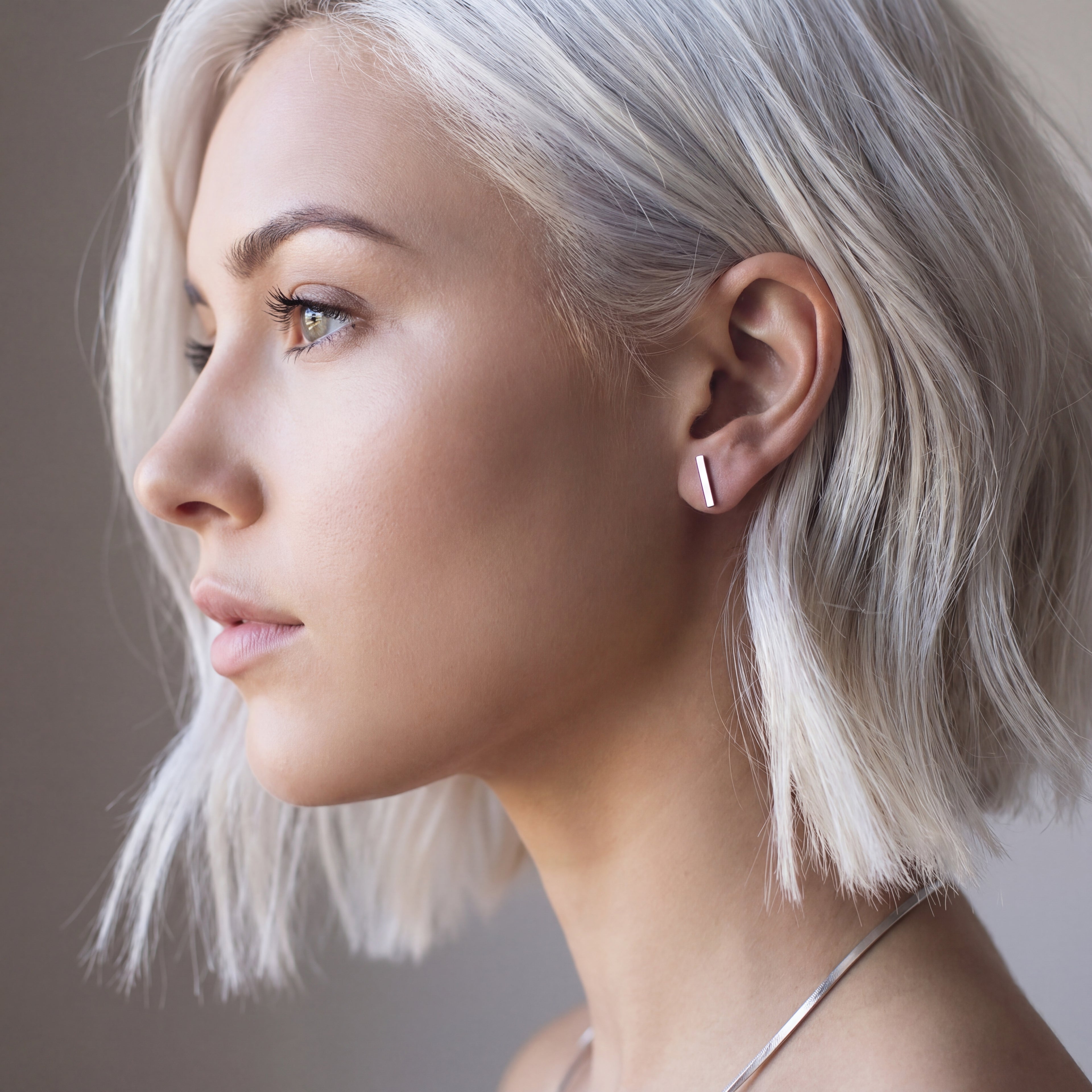 The Flat Stud Earrings