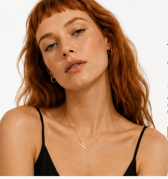 The Sideways Initial Necklace